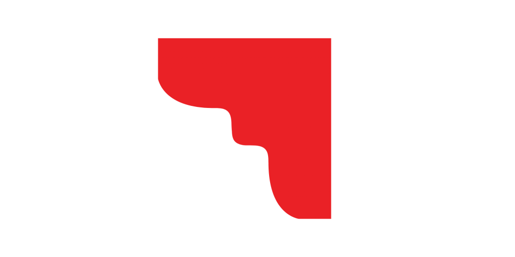 ein rotes Stuck-Symbol als Teil vom Celikcel-Logo des Stuckateurbetriebs in Kleve